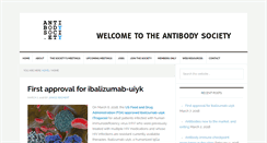 Desktop Screenshot of antibodysociety.org